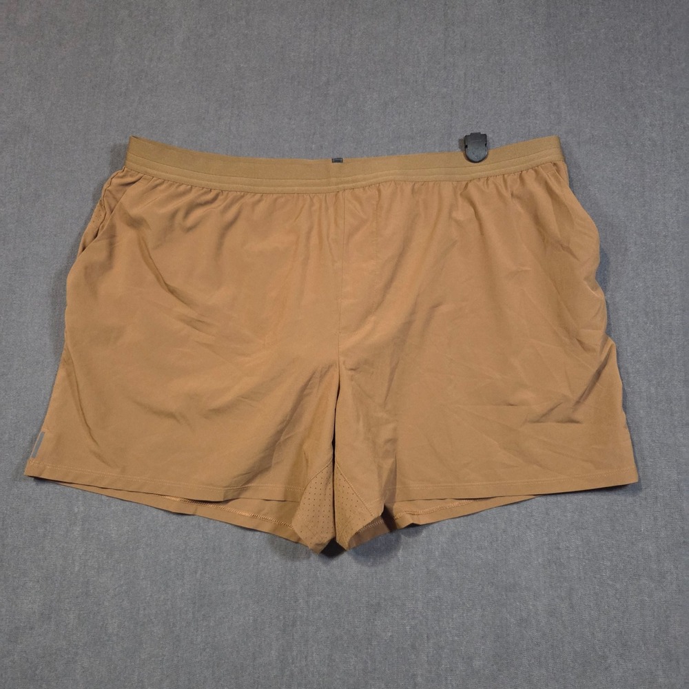 VRST  Shorts Mens XXL Brown Athletic Lined Training Running Workout